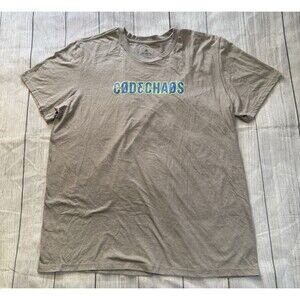 Adidas Golf Codechaos Code Chaos Promo T Shirt Size XL Brown Rare HTF